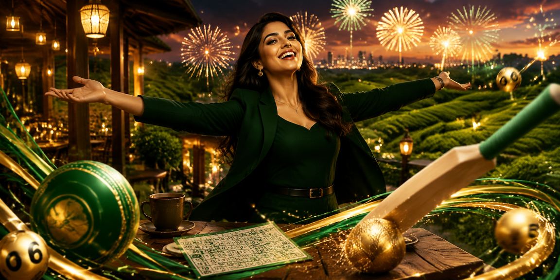 সিলেটের চা বাগানের পটভূমিতে ক্রিকেট বেটিং উপভোগ করছেন একজন ব্যবহারকারী
